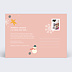 Carte postale Motif Flocon Verso