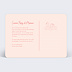 Carte postale Motif Fraise Verso