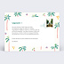 Carte postale Motif Palmier Verso