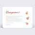 Carte postale Peach Verso