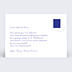 Carte postale Rayures Verso