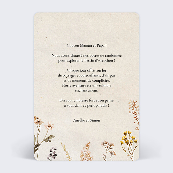 Carte Postale Fleurs des Champs
