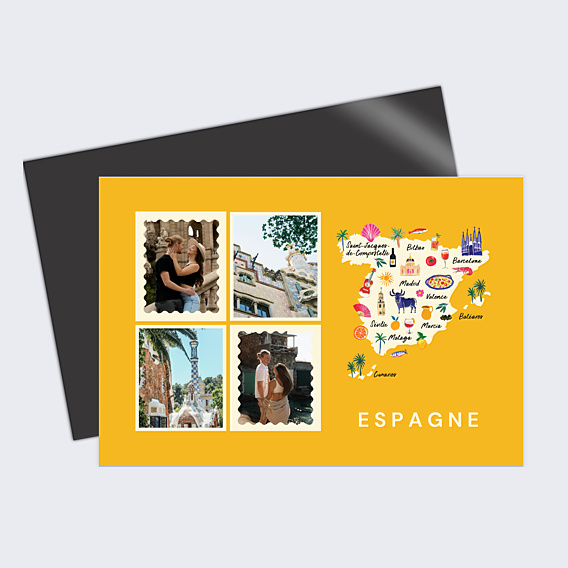 Carte Postale Maps Espagne