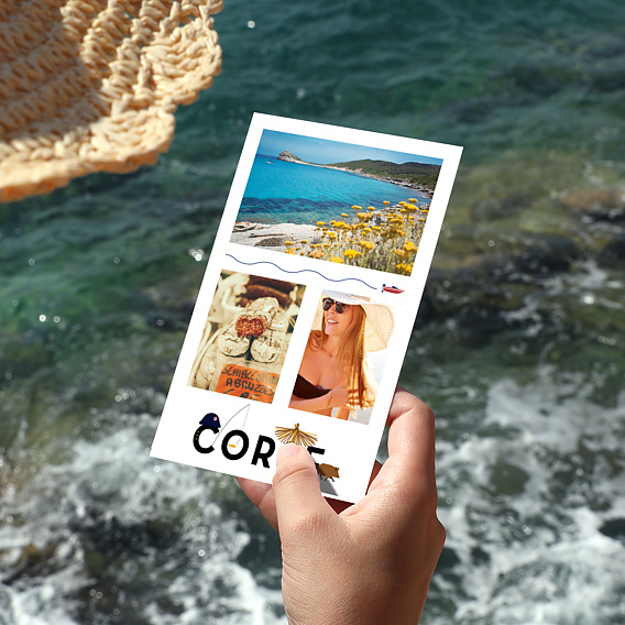 Carte postale Typographie Corse Après 4