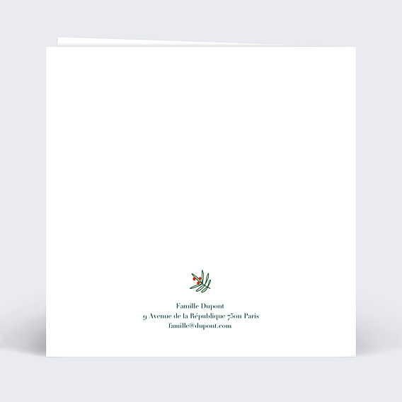 Carte postale Hiver Multiphoto Festif Verso