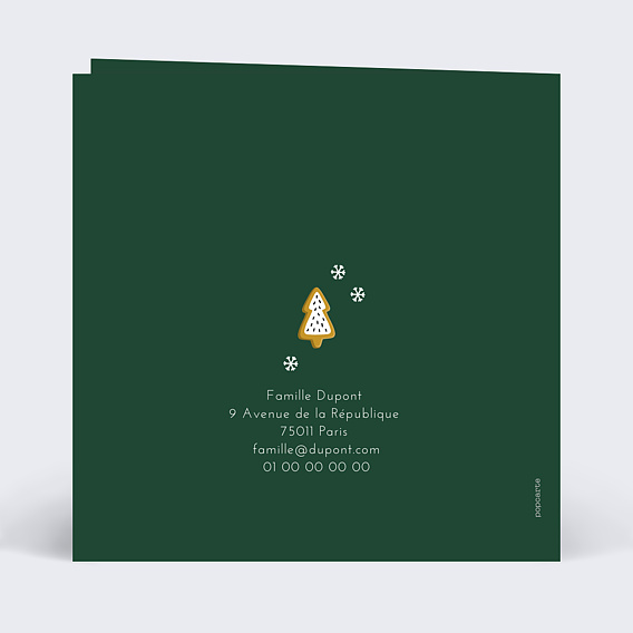 Carte postale Pain d'Épices Verso