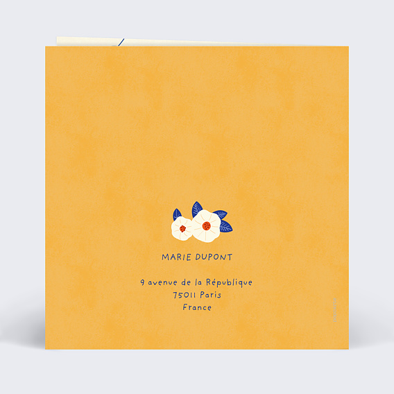 Carte postale Tableau Verso