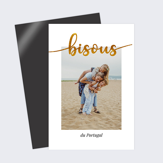 Carte postale Ligne Ocre