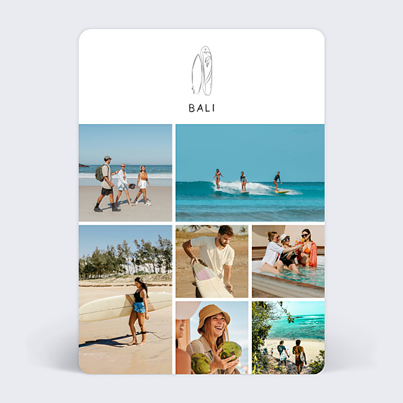 Carte postale Planches de Surf