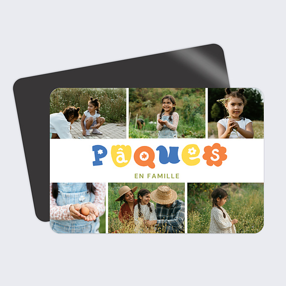 Carte postale Typographie Joyeuse Pâques