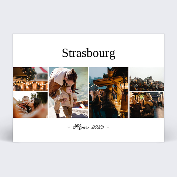 Carte postale Hiver Ensemble Recto