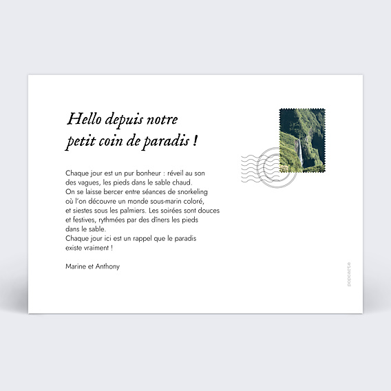 Carte Postale Multiphoto Etiquette Paysage