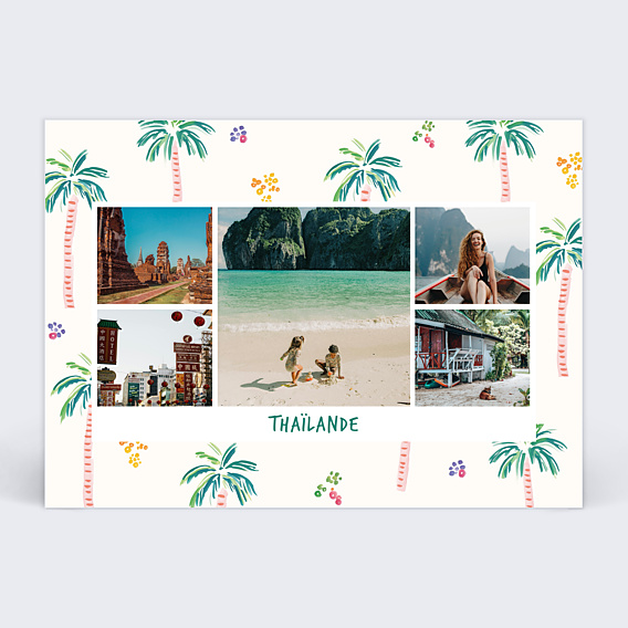 Carte Postale Motif Palmier