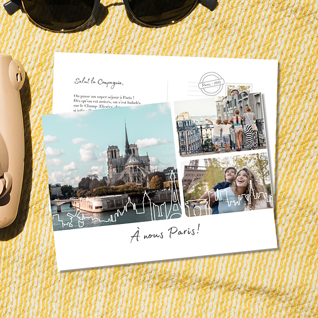 Carte Postale Skyline Paris