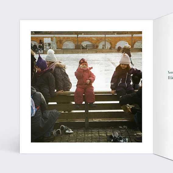 Carte Postale Hiver Multiphoto Festif
