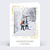 Carte Postale Hiver Cadre Végétal Ocre