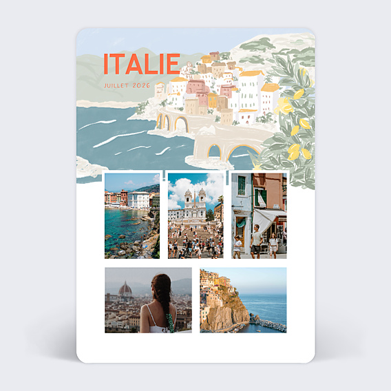 Carte Postale Italie Illustrée