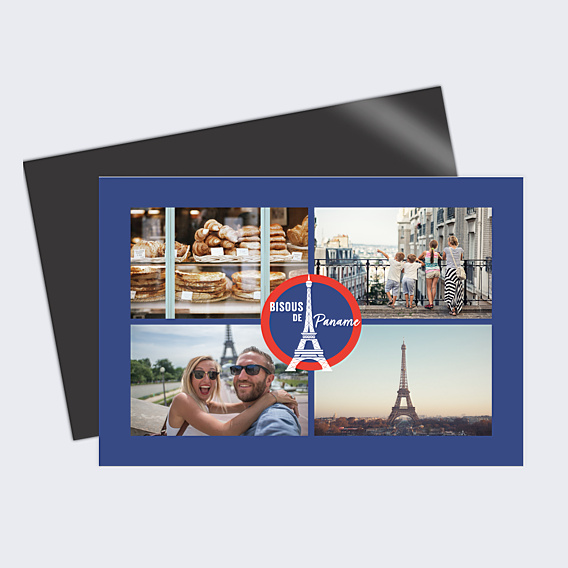 Carte Postale Bisous de Paname