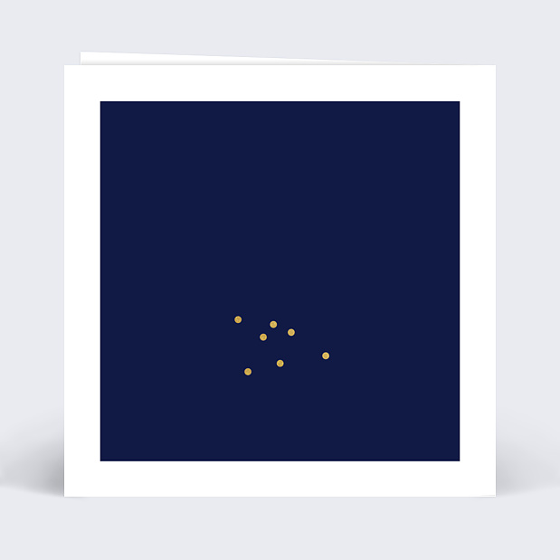Carte Postale Hiver Multiphoto Bleu Verso