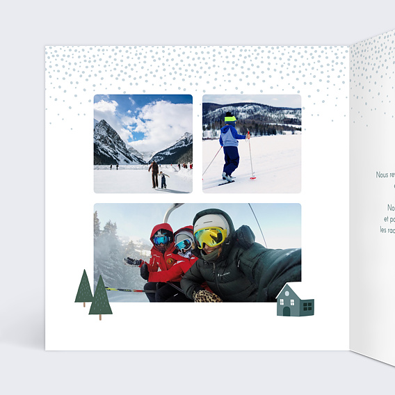 Carte postale Village d’hiver Intérieur Gauche