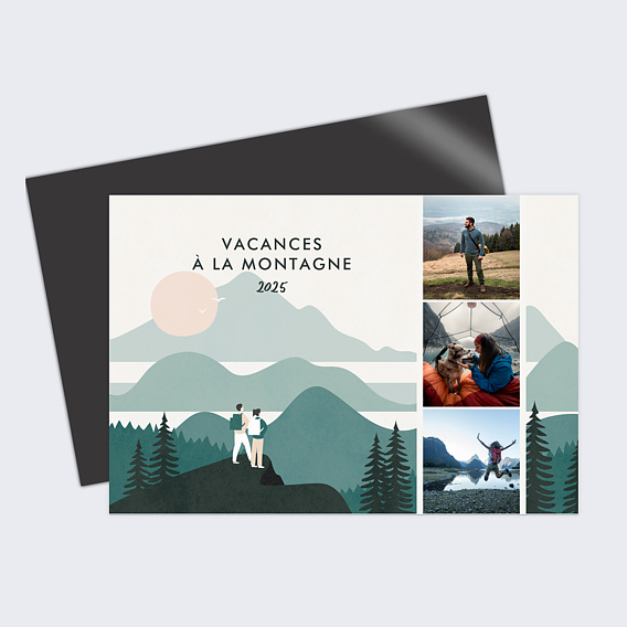 Carte postale Montagne et Randonnée