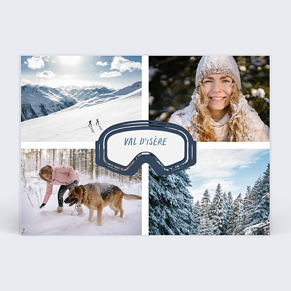 Carte Postale Masque de Ski
