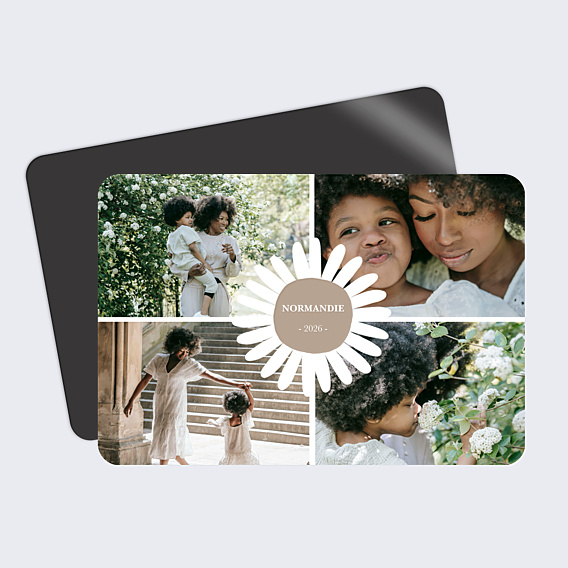 Carte Postale Etiquette Fleur
