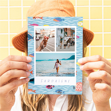 Carte Postale Poissons - Wings of the Ocean x Sara Theron x Popcarte
