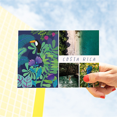 Carte Postale Toucan - Wings of the Ocean x Sara Theron x Popcarte