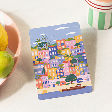 Carte Postale Ville Colore - Wings of the Ocean x Coralie Fau x Popcarte