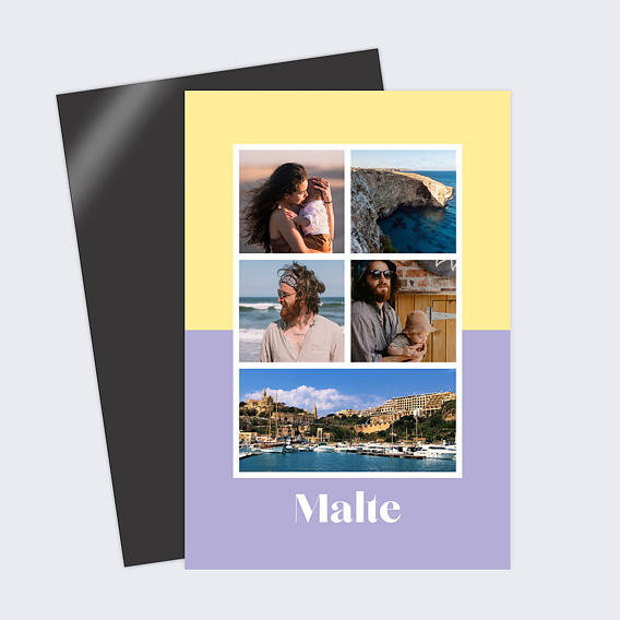 Carte Postale Bicolore