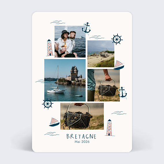 Carte Postale Souvenirs de Bretagne