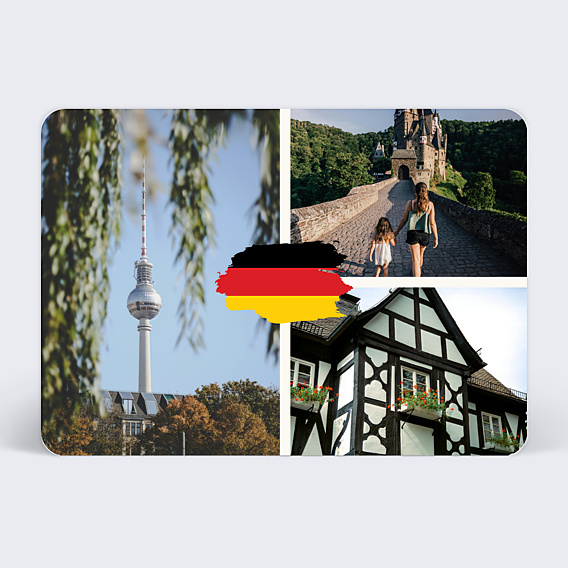 Carte Postale Drapeau Allemagne