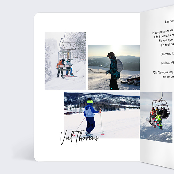 Carte Postale Photo Carte Postale Hiver