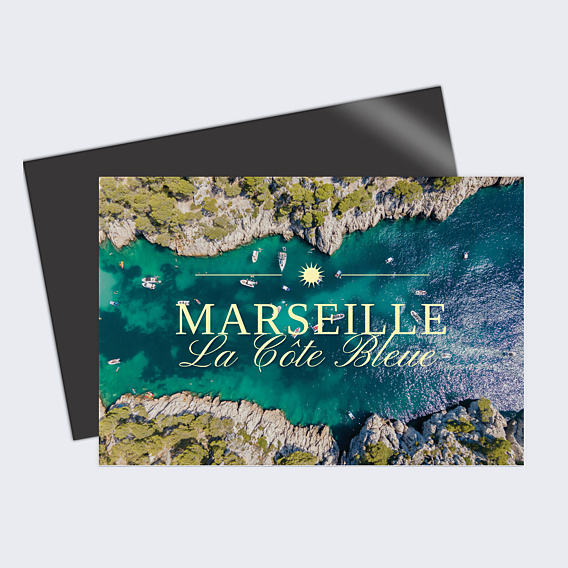 Carte postale Typo solaire