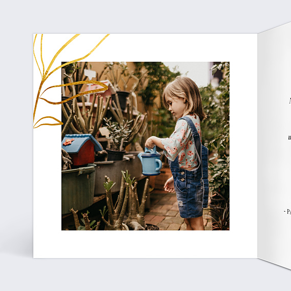 Carte Postale Feuillage Ocre