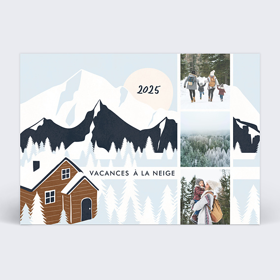 Carte postale Chalet à la montagne Recto