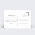 Carte postale Etiquette Editorial Verso