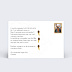 Carte postale Typographie Italie Verso