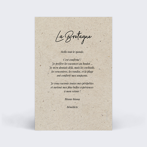 Carte Postale Carte Chinée II