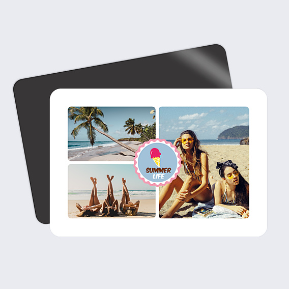 Carte Postale Ecusson vintage glace
