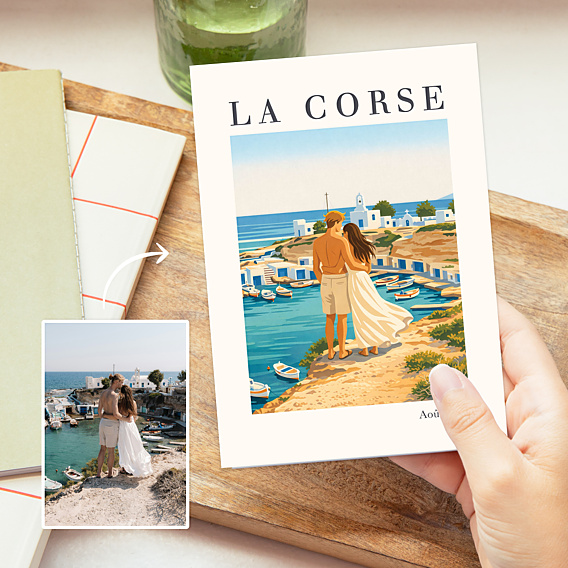 Carte Postale Votre photo en illustration vintage