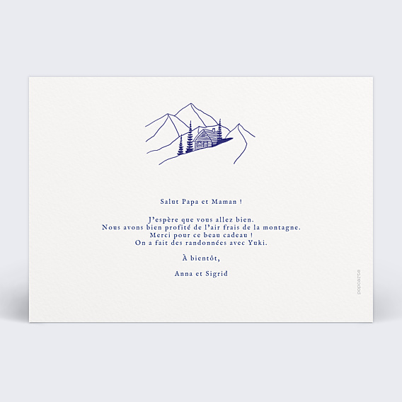 Carte Postale Tampon Montagne