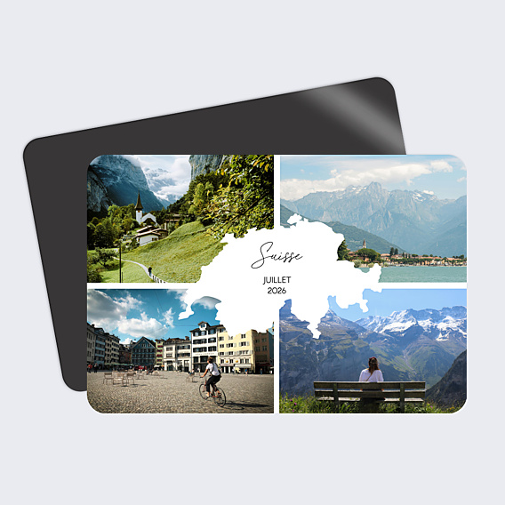 Carte Postale Étiquette Suisse