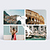 Carte Postale Etiquette Italie