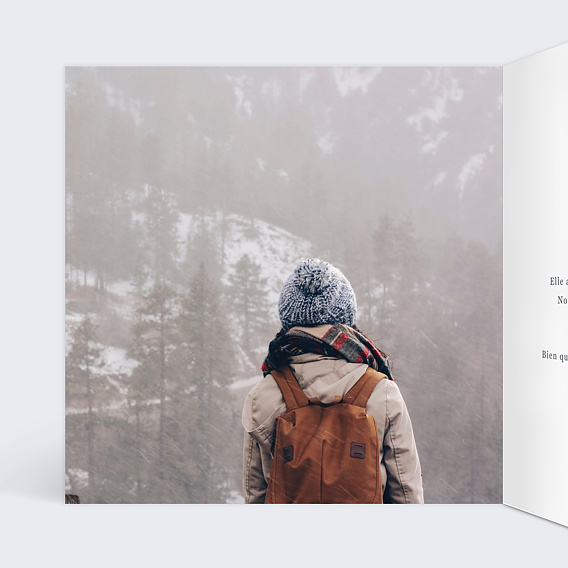 Carte postale Petit Traineau Intérieur Gauche