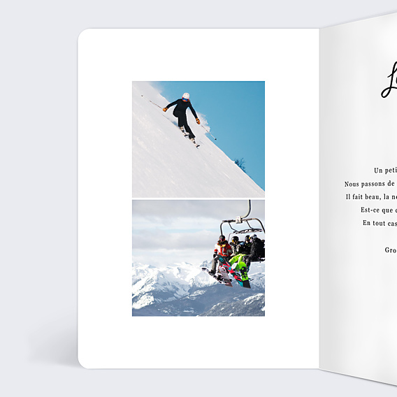 Carte Postale Hiver Multiphoto Chic