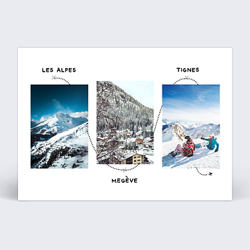 Carte Postale Carte Postale Itinraire d'Hiver