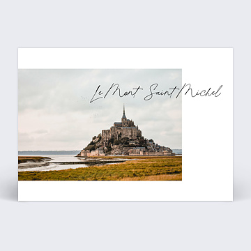 Carte Postale Destination Calligraphique