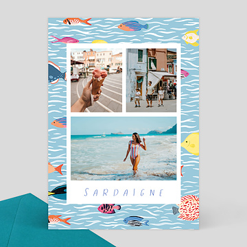 Carte Postale Poissons - Wings of the Ocean x Sara Theron x Popcarte